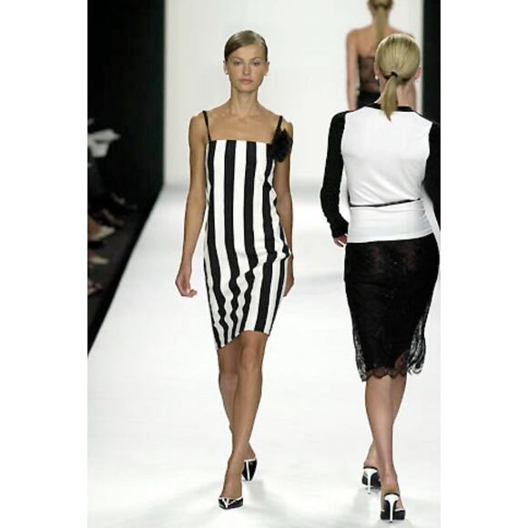 Ralph Lauren Collection Purple Label Beaded Knee Length Skirt Black Runway 2001 - Picture 8 of 14